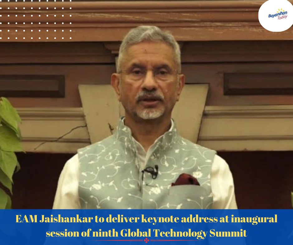 BayanihanToday's tweet image. Shaping the future with dialogue and action! EAM Jaishankar will set the tone at the 9th Global Technology Summit, joined by 150+ voices from across 40 nations. Time to tackle tech challenges together!🤝 
#GlobalTechSummit #Innovation #TechnologyForGood #Jaishankar #TechDiplomacy