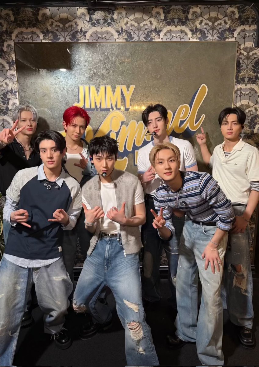 jonqseonga's tweet photo. Thank you for having us, Jimmy Kimmel. https://t.co/Ux8EgWTOVm