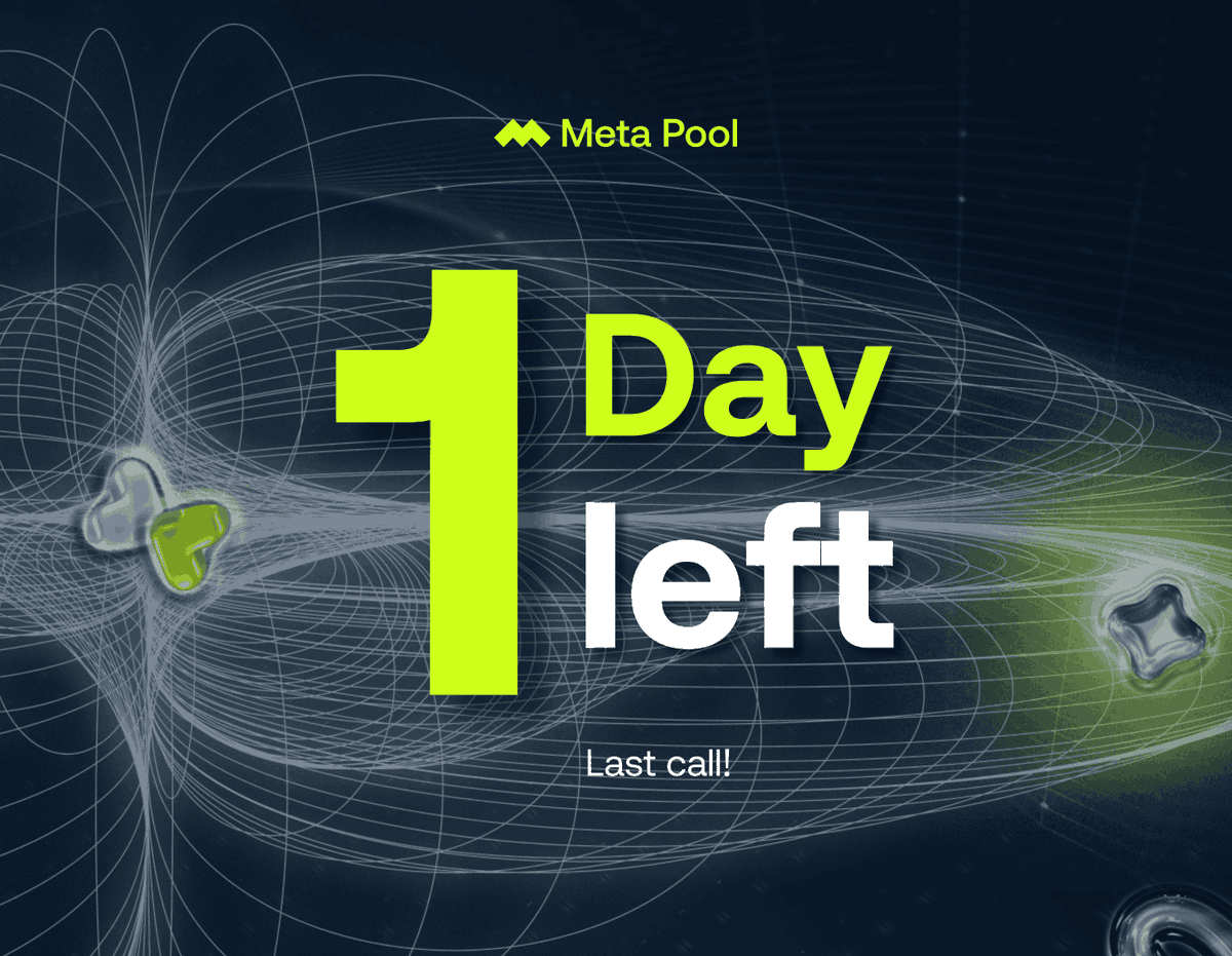 meta_pool's tweet photo. ⏳ Deadline is today!

Last chance to apply for mpDAO Grants Round 12 — supporting AI agents built on @StoryProtocol.

If you're building AI agents, submit your application before 23:59 UTC 🧵⬇️ https://t.co/eZFPuUBlOv