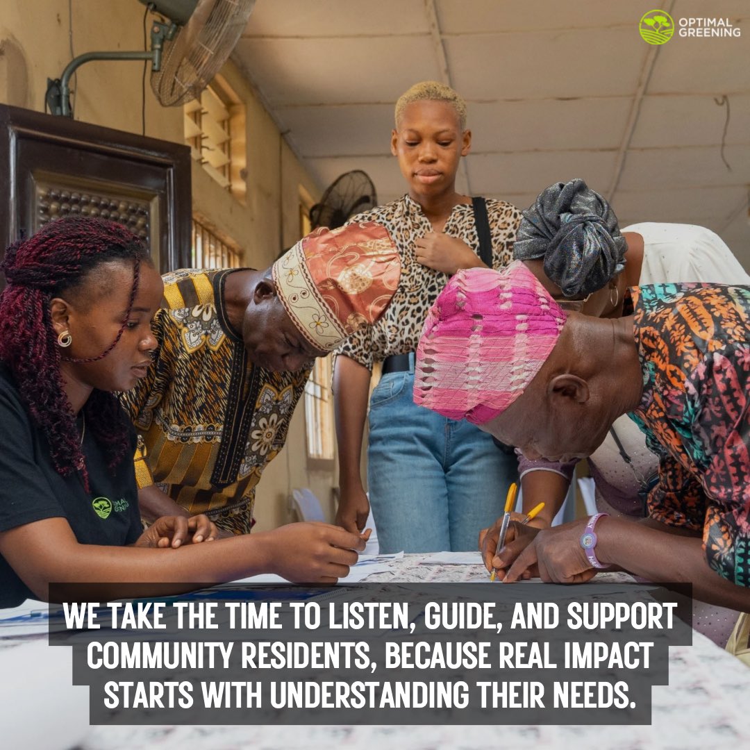 optimalgreening's tweet photo. We take the time to listen, guide, and support community residents, because real impact starts with understanding their needs.

#CommunityDevelopment #Sustainability #OptimalGreening #WASH #SocialImpact #CommunityEngagement https://t.co/MdmLAT09H2