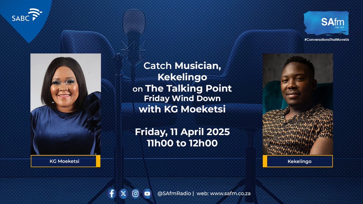 Lingonians 🤗

Il be hanging with Queen KG Moeketsi 🤌🏽
@safmradio talking all things music and my new body of work and my Cape Town Kekelingo live experience @theathleticclubandsocial 🙏🏾