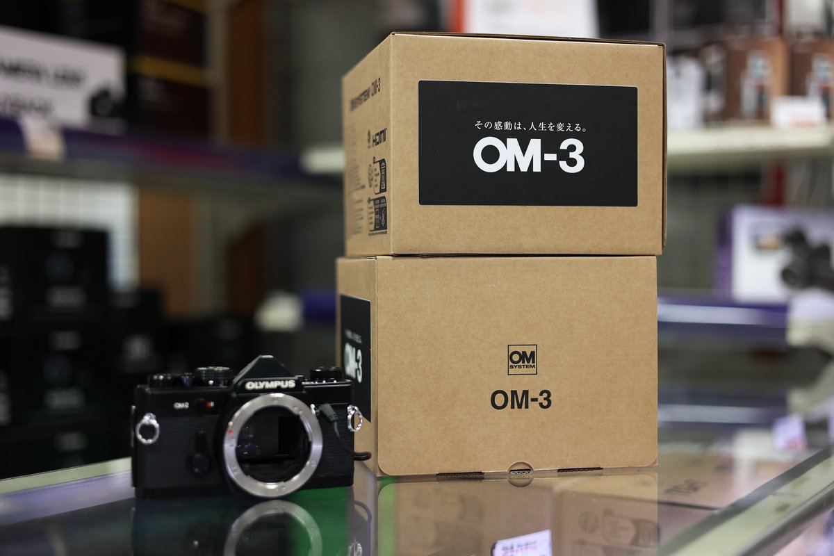 akibaoo's tweet photo. 【あきばお～零2F】
フィルム時代のOM-2から半世紀、米谷DNA感じるOM-3。
フィルムからの買い替えも超高額下取り中です！
#om3 #omsystem #olympuscamera #camerashop #カメラ好き https://t.co/twHI1W3ZwE