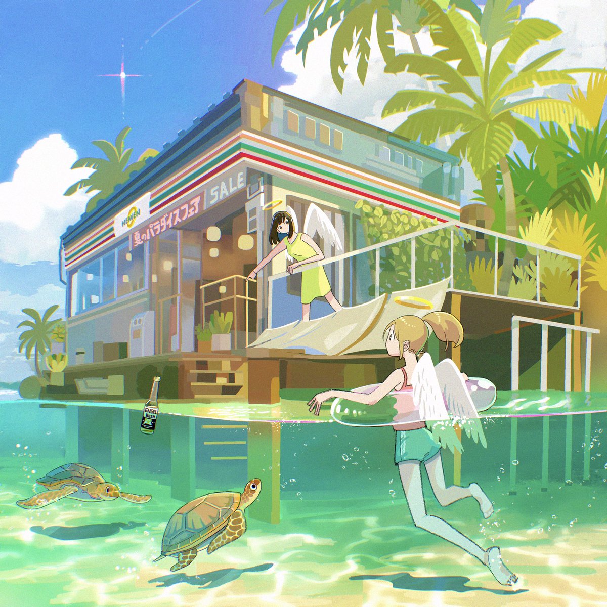 saku_onono's tweet image. 水辺コンビニまとめ