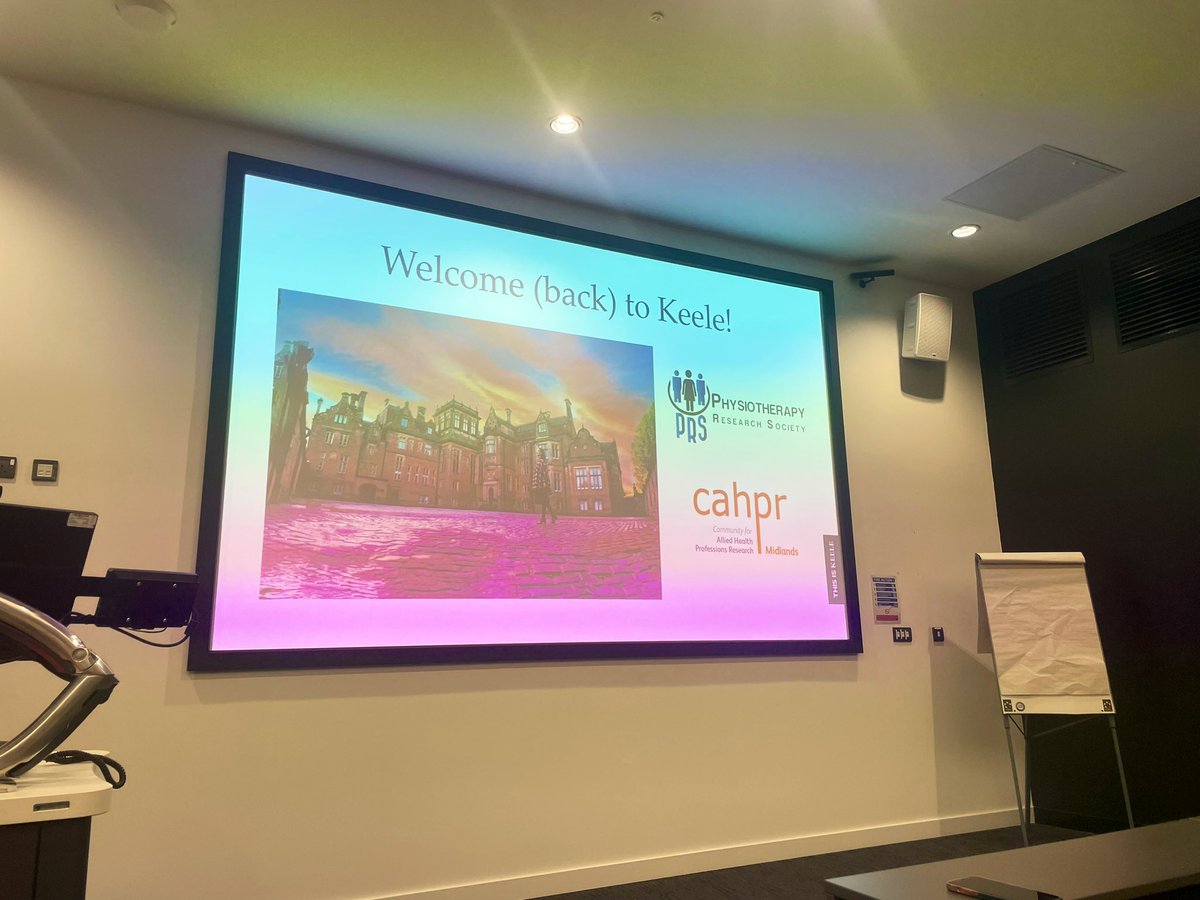 Delighted to be <a href="/KeeleUniversity/">Keele University 🐿️</a> for my first <a href="/PhysioResSoc/">Physiotherapy Research Society (PRS)</a> conference to represent <a href="/CAHPR_Midlands/">CAHPR Midlands</a> <a href="/CAHPR_EM_hub/">CAHPR EM Hub</a> The programme looks excellent and I’ve already met some new colleagues (as well as old friends) 🤗