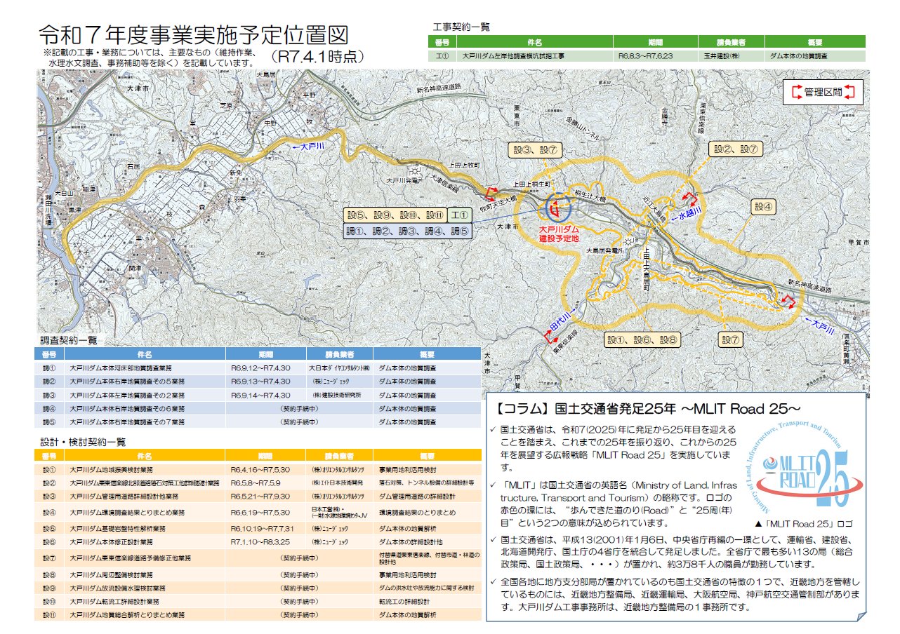 国土交通省 大戸川ダム工事事務所 (@daidogawadam) / X 国土交通省 大戸川ダム工事事務所 (@daidogawadam) / X