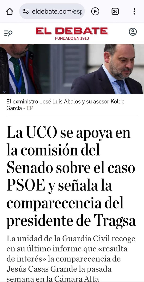 La UCO se apoya en la comisión del Senado sobre el caso PSOE,  por eso el sanchismo quiere cerrar el <a href="/Senadoesp/">Senado de España</a>.

No pararemos hasta que los españoles sepan la verdad de la corrupción de Moncloa S.L.