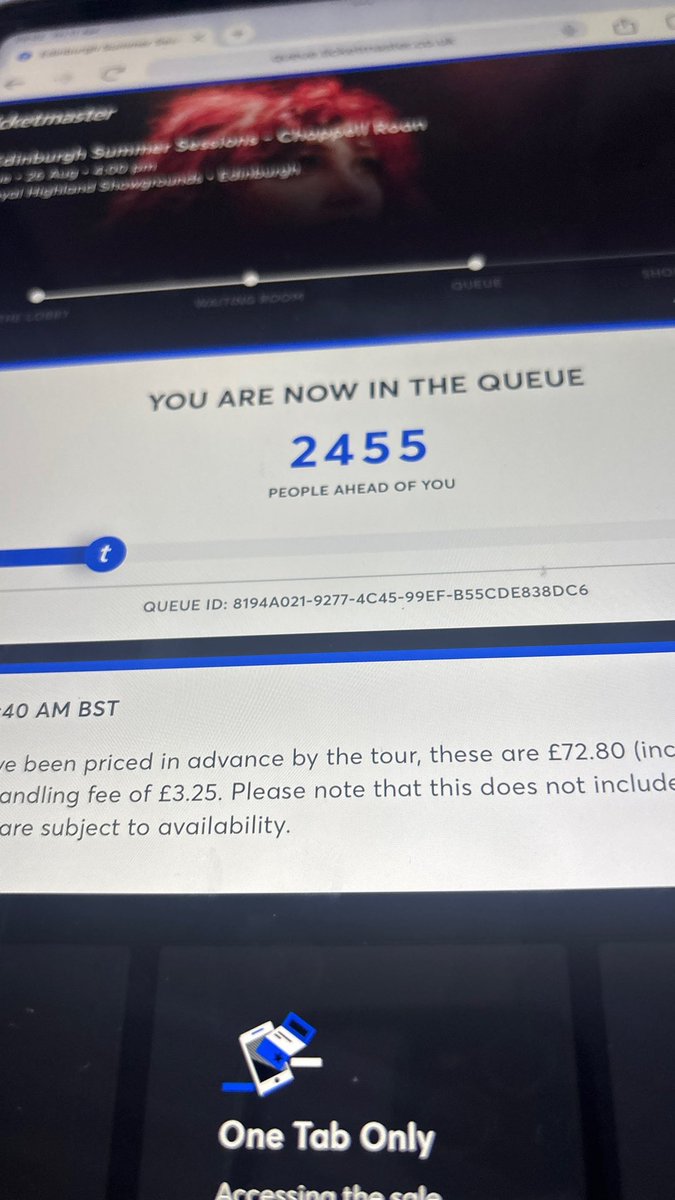 robynparry92's tweet photo. @rebeccacrai I joined the queue at 2455 and didn’t get any 😢 too many tickets were sold through presale https://t.co/AF8Anr3Gms