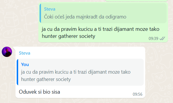 znas kako bole nozevi u ledjima burazeru od onih istih koji tapsu me po ramenu