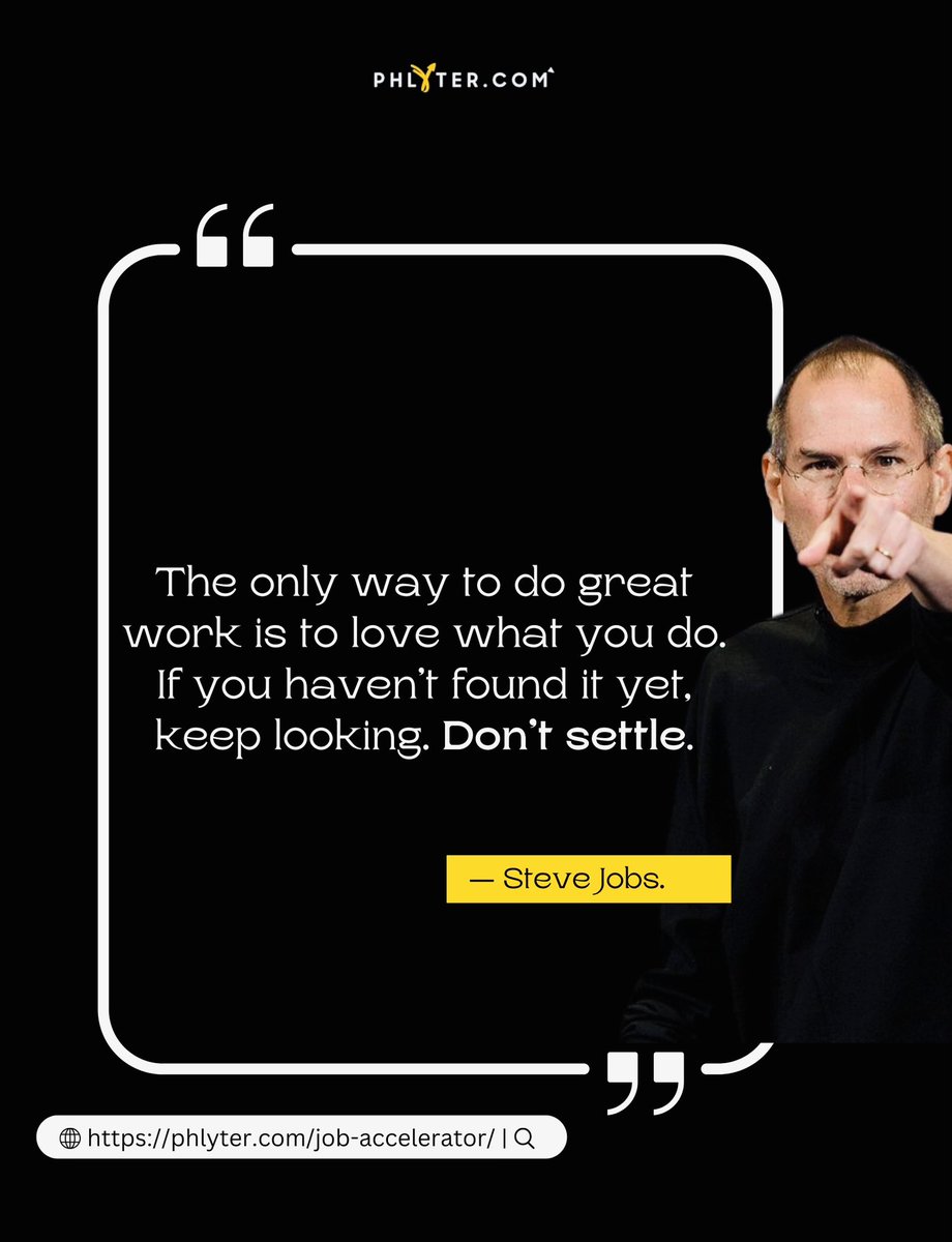 hellophlyter's tweet photo. Steve Jobs said, “The only way to do great work is to love what you do.” Don’t settle join our 10-week program to land your dream job in tech sales, marketing, or growth! Boost skills, grow your network, and ace applications. Enroll now at https://t.co/3vUPQyoRpZ 

#Phlyter https://t.co/rs7HmeHhOY