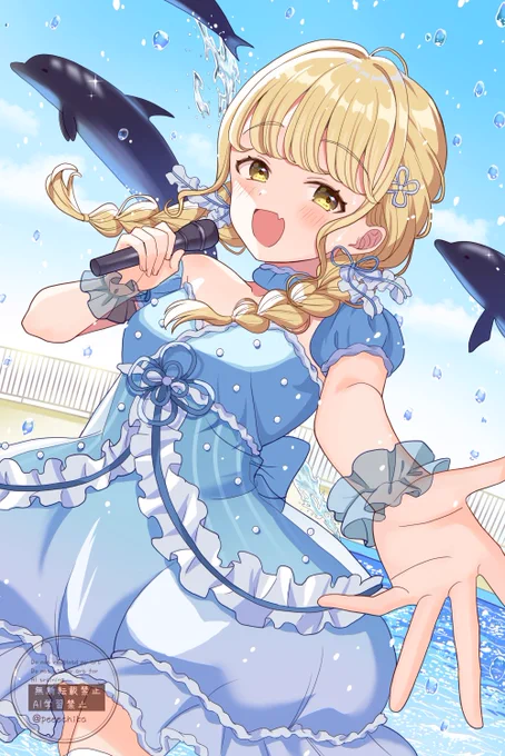 初星水族館でイルカとライブ#学マス #藤田ことね 