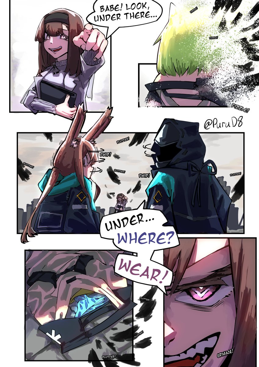 PuruD8's tweet image. 🙀🐰💎Under there...🩲🩲🩲
#Arknights
