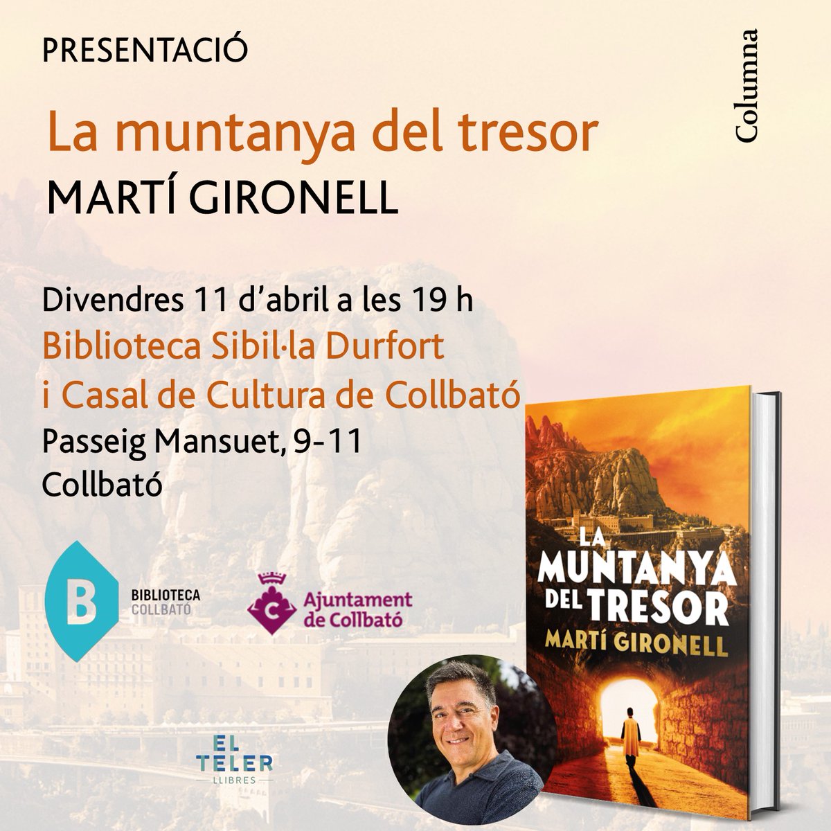 Grup62's tweet photo. @maykanavarro @EstelSole @xavier_torrens @massanagranaire @Jaumeasens 📖@xavierbosch, #DiagonalManhattan, #Girona
📖@lukanora (Anna Sàez), ‘L'enverinadora’, #BellcaireDUrgell
📖@martigironell, ‘La muntanya del tresor’, #Collbató
No hi falteu! https://t.co/CW7mzSA0r3
