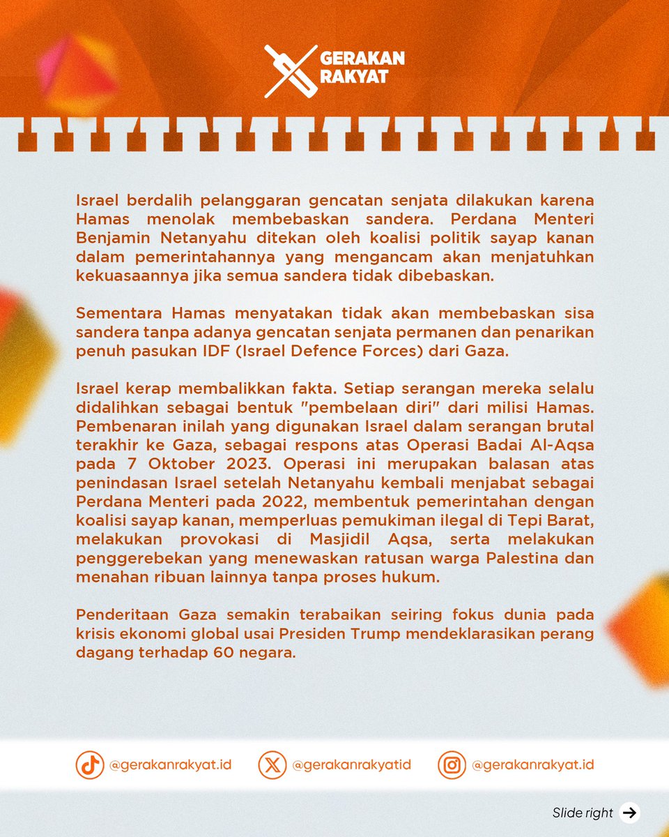 gerakanrakyatid's tweet photo. ‼️Palestina tidak butuh pengungsian, mereka butuh kemerdekaan.

#GerakanRakyat #FreePalestine #StopGenosida #SolidaritasUntukGaza https://t.co/qc6fmWB0ab