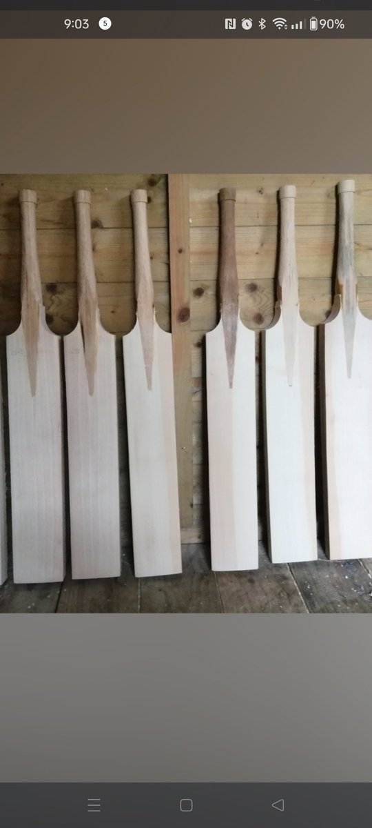 Another lovely Friday morning in the CRB WORKSHED😃 and what a start to the day by opening my new ENGLISH WILLLOW GRADE 1's delivery.all absolutely class looking and unreal ping from the blade.

If interested in a new custom made bat using the best ENGLISH WILLLOW drop a message
