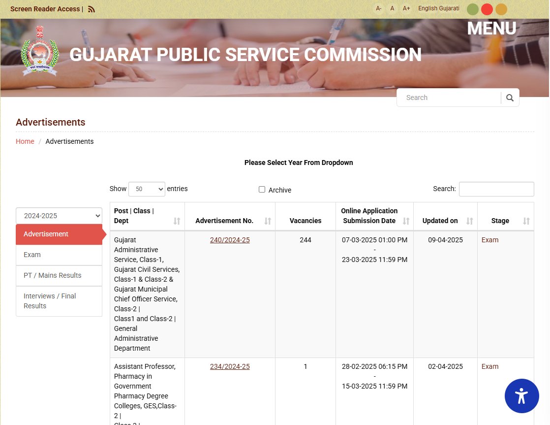 Hope_of_Ability's tweet photo. @Hasmukhpatelips "Home / Advertisements"  આ section માં દરેક Exam માટે જો બીજા ફોટામાં દર્શાવ્યા મુજબ નું કોષ્ટક(બીજા columns પણ add કરીશકાય) બનાવવામાં આવે તો ઉમેદવારે એ ટ્રેક કરવું સરળ પડે. https://t.co/IVohwMkGmG