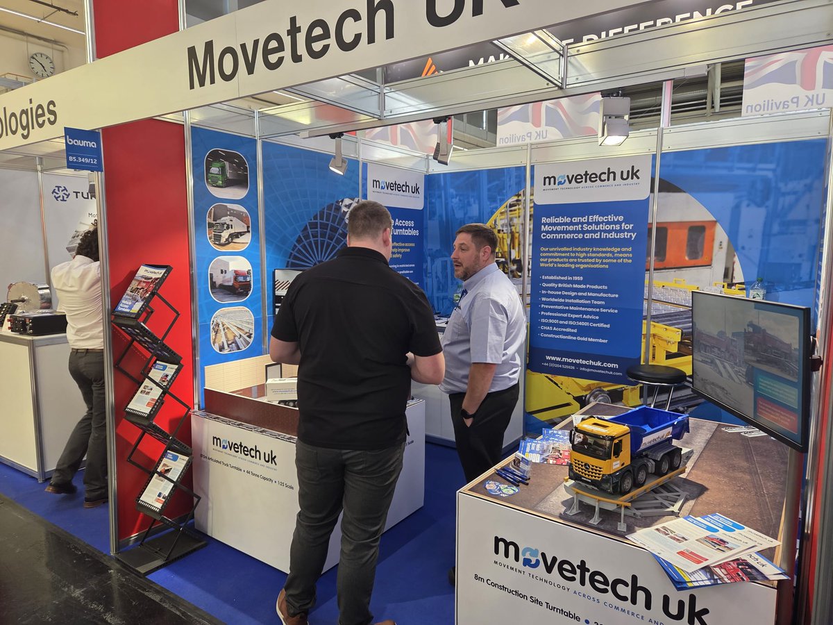 DAY 5 ⭐ It's Friday, and we are looking forward to our fifth day of exhibiting at the #Bauma2025 international trade fair. If you're around today, feel free to come and visit us on stand B5.349/12 for a chat.

📍 Munich, Germany
📅 April 7th-13th, 2025
🔄 truckturntables.co.uk