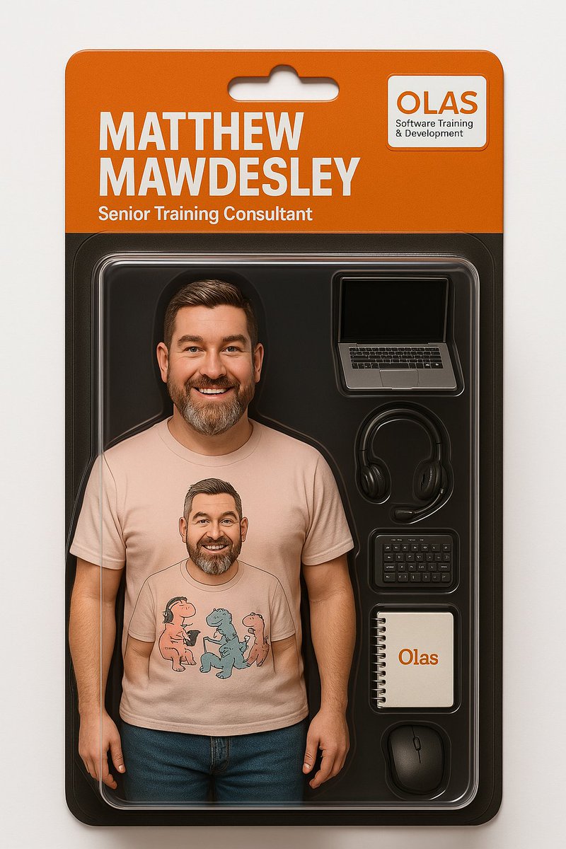 mattmawdesley's tweet photo. Ever wondered what you'd look like as a collectible action figure?
Using AI image generation tools and a bit of creative prompting, I had a realistic action figure of myself made, 
Thanks to #ChatGPT and #DALL·E 
#olastraining @OlasIT #ActionFigure https://t.co/OprG4K4S6K