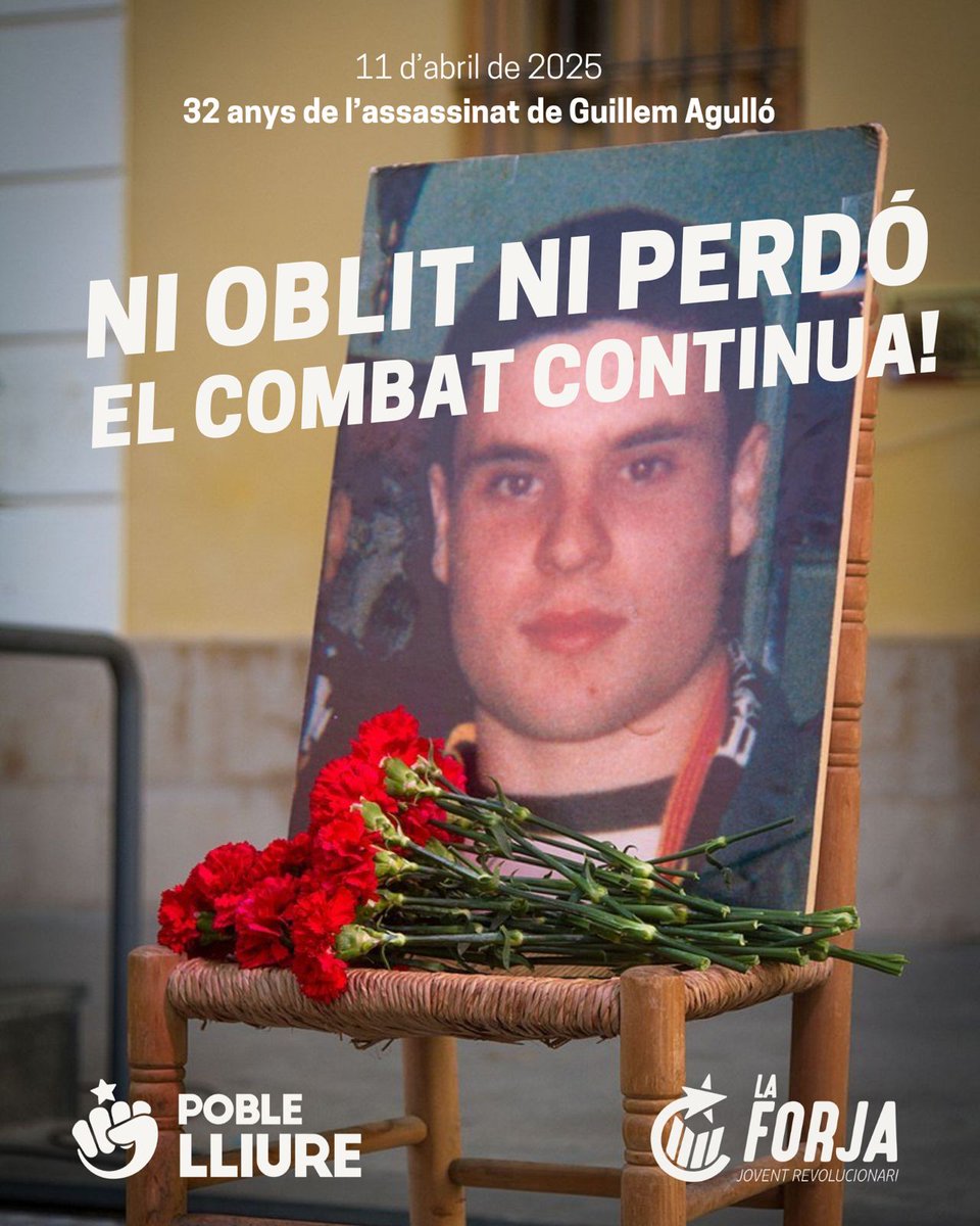 Avui fa 32 anys de l'assassinat de Guillem Agulló.

Ni oblit, ni perdó!
El combat maulet continua! ✊