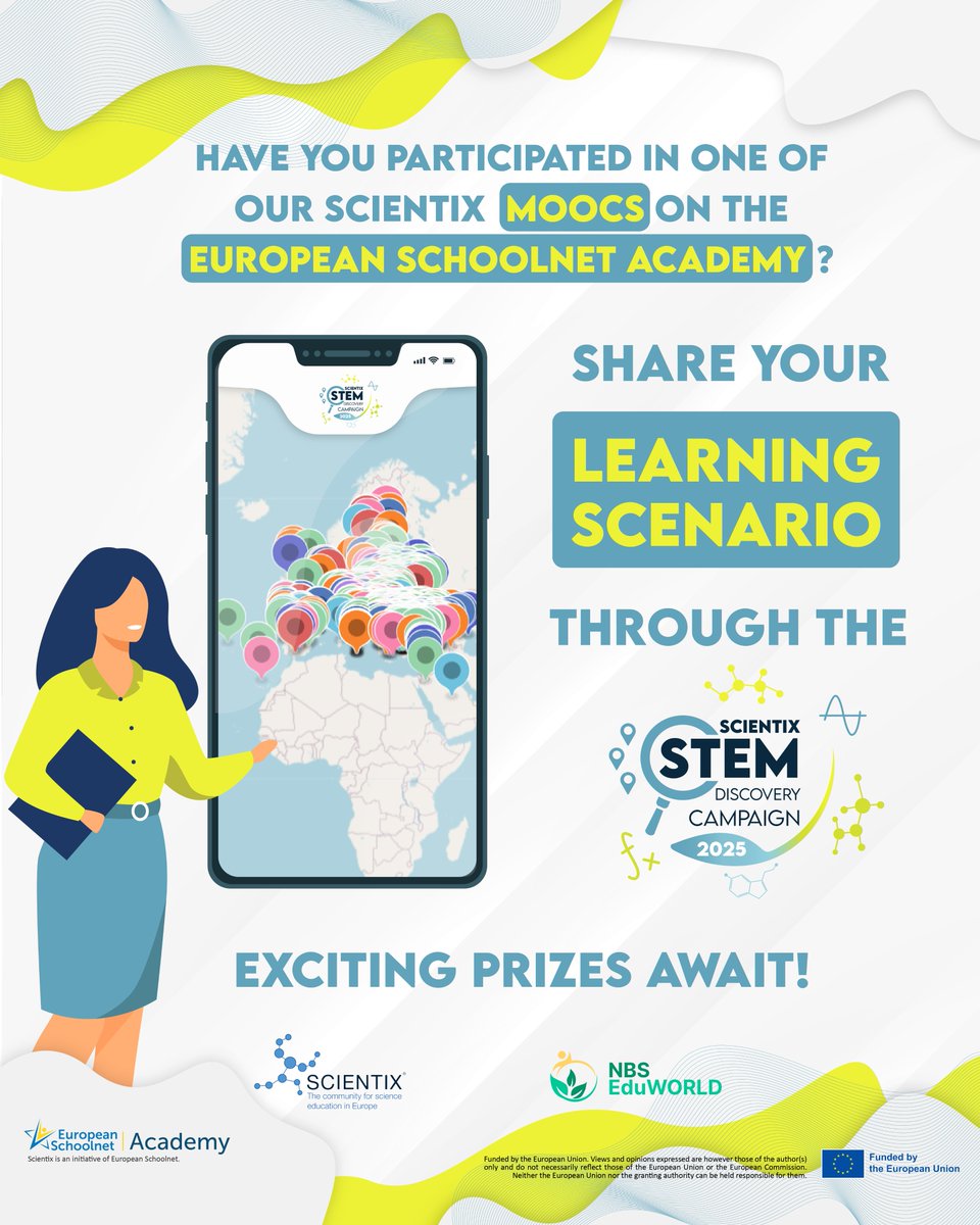 Have you joined one of our MOOCs?💪Now’s your chance to shine!💫

Submit your Learning Scenario to the #SDC25! Exciting prizes await!🤩🏆

Our MOOCs explored topics with➡️#LOESS #EmpowerED #COOLSCHOOLS #CarbonAct <a href="/biovoices/">BIOVOICES</a> #TheSEER #OUTSTEAM #EU4Ocean 🔗bit.ly/scx_awards