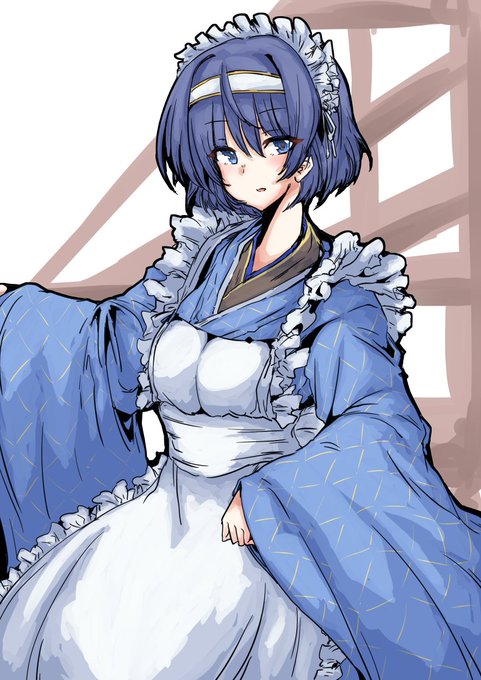 今日の日課は和装メイドすずきつづみさんです 