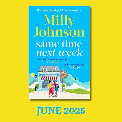 TA DAAA! Here is a paperback cover reveal paperback of #SameTimeNextWeek - it’ll be here on June 5th. Sky blue (deliberate capital letter for Sky there… if you know, you know). 

Signed copies will be available from <a href="/TheBookVault07/">Barnsley Book Vault</a> (they can send out). Just drop them a line.