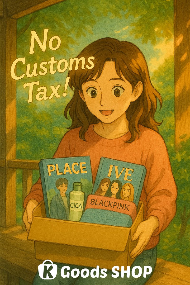 KGoodsShopCom's tweet image. 🚨 Korean products under $800?
 ➤ Still NO customs tax 🇰🇷
Shop K-POP albums, K-beauty &amp;amp; more through K-Goods SHOP.
 We handle everything from Korea to your door 💌
Don’t pay extra — shop smart 🔥
 👉 kgoodsshop.com
#NoCustomsTax #KGoodsShop #KpopShipping #TaxFreeKorea