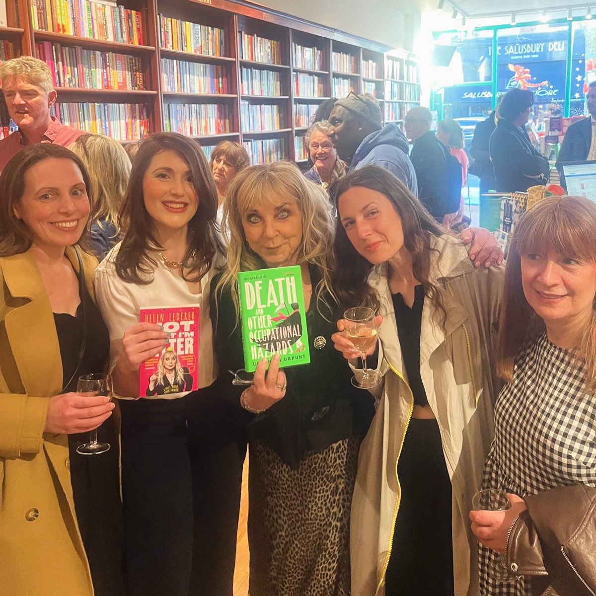 Comedy Women In Print (@cwipprize) on Twitter photo A very vibrant book launch for <a href="/vmdapunt/">Veronika Dapunt</a>
<a href="/NLamakan/">Niloufar Lamakan Author/Screenwriter</a> <a href="/silvsaunders/">Silvia Saunders</a> & <a href="/nixawhy/">Nicola Whyte</a> - the best CWIP alumni supporting this amazing novel:
‘Death And Other Occupational Hazards’
Oh and founder <a href="/HelenLederer/">Helen Lederer</a> with her new paperback tinyurl.com/3ph8jjz5 why not
- viva la witty writing A very vibrant book launch for <a href="/vmdapunt/">Veronika Dapunt</a>
<a href="/NLamakan/">Niloufar Lamakan Author/Screenwriter</a> <a href="/silvsaunders/">Silvia Saunders</a> & <a href="/nixawhy/">Nicola Whyte</a> - the best CWIP alumni supporting this amazing novel:
‘Death And Other Occupational Hazards’
Oh and founder <a href="/HelenLederer/">Helen Lederer</a> with her new paperback tinyurl.com/3ph8jjz5 why not
- viva la witty writing