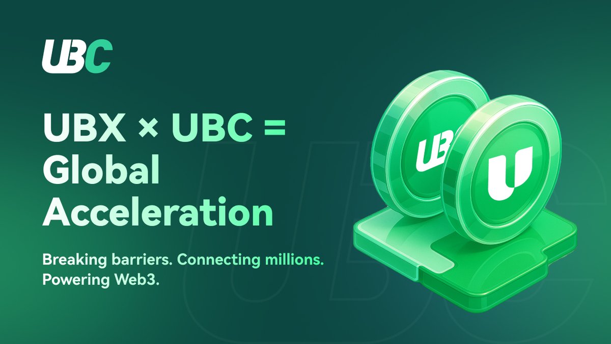 UBC_Protocol's tweet photo. 🌍 UBX x UBC: A Global Breakthrough

UBC tears down language walls.
UBX opens the world.
Together, we're unlocking the next 5M+ users of Web3.

🚀 This is real infrastructure. This is global expansion.

🔗 Read more: https://t.co/AkSqlDpbnH https://t.co/R29A61Pljy