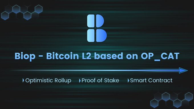 BiopDAO's tweet photo. 🔥 #OP_CAT unlocks the future of #Bitcoin! 
✅#BIOP brings #OP_CAT magic to #BitcoinL2. #Biop is the 1st #Bitcoin Optimistic Rollup Layer 2 Blockchain based on OP_CAT

$BIOP has been listed on https://t.co/F7HCFrUagR, https://t.co/bkUUBzoOL9

#BTC #BTCL2 #BitcoinLayer2 https://t.co/S3uQLNU6IU