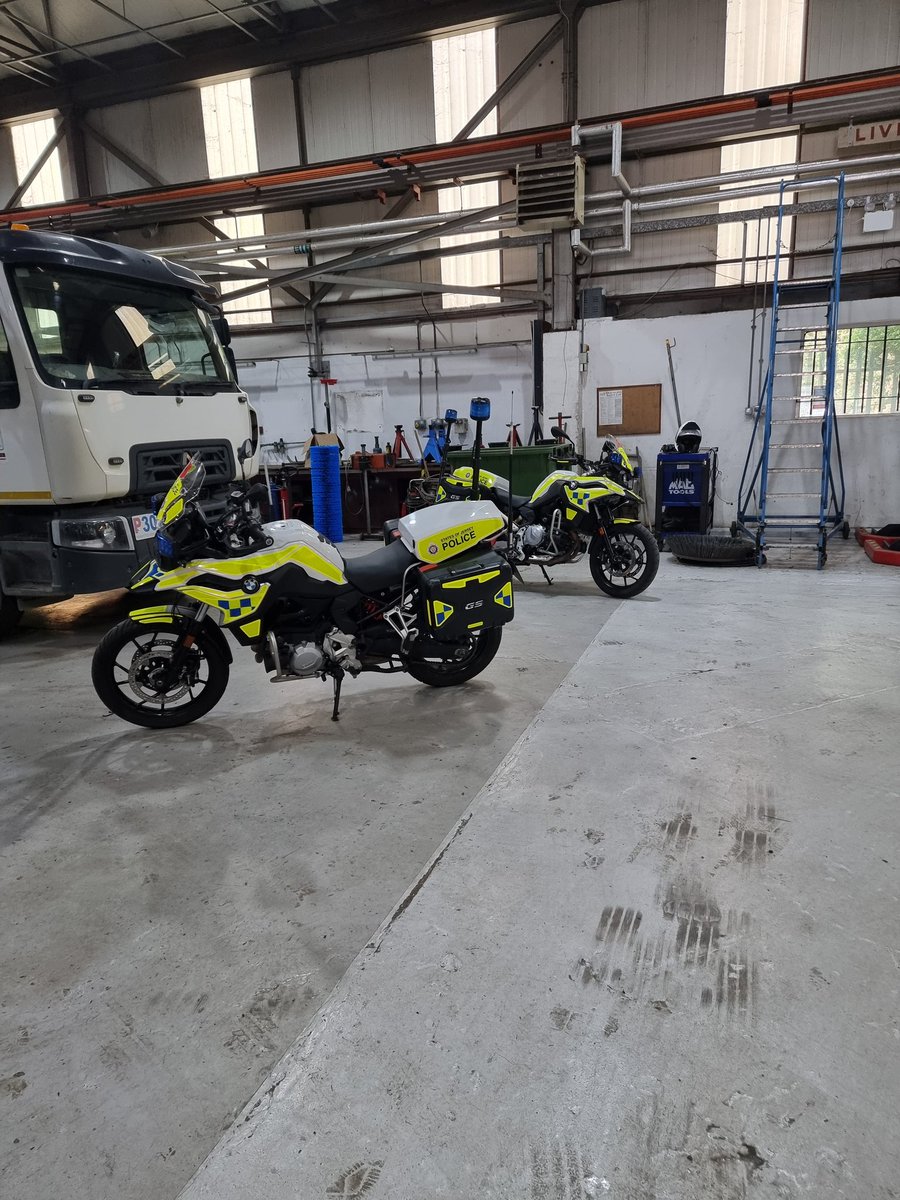 Service time for the bikes this week. Preparations for today's ride out and Liberation celebrations next month. Pray for 🌞 ☀️ sunshine. 🇯🇪👮‍♂️