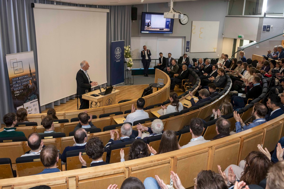 theEPCS's tweet photo. Pictures of the European Public Choice Conference at the Stockholm School of Economics in Riga, Latvia, 3-5 April 2025. https://t.co/UixFI4Eygn