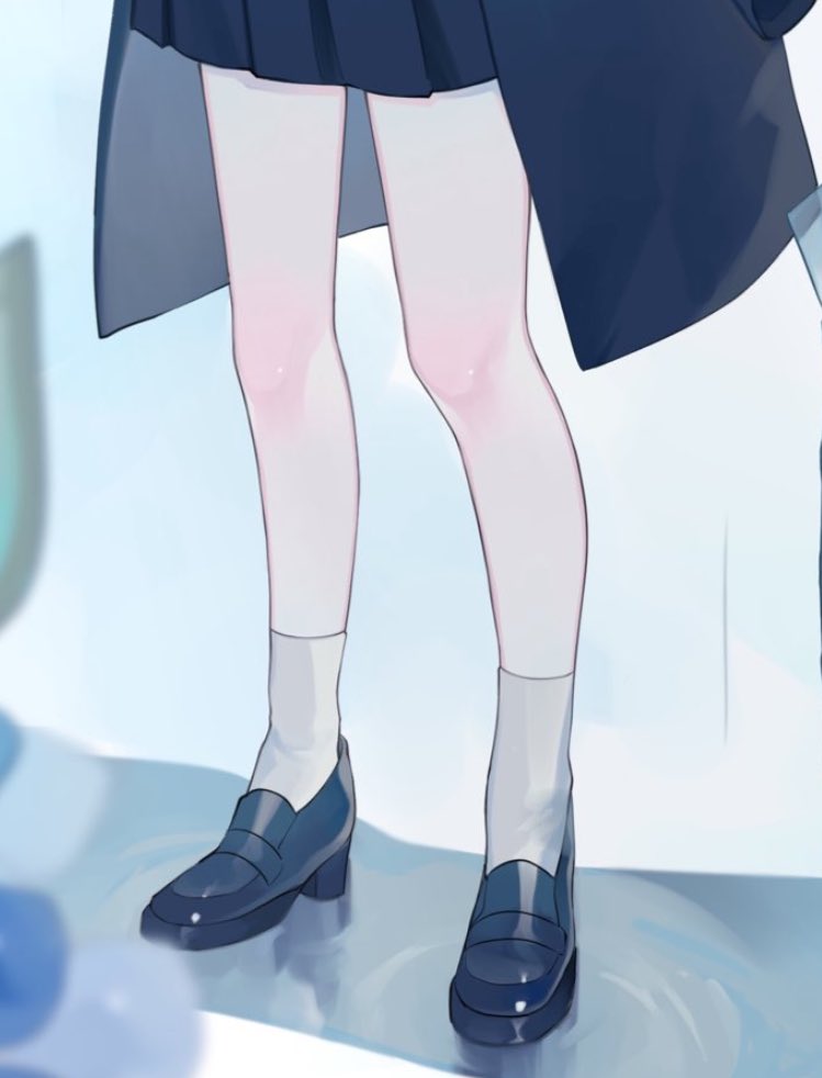 「足描くの好きです 」|雨結こもりのイラスト