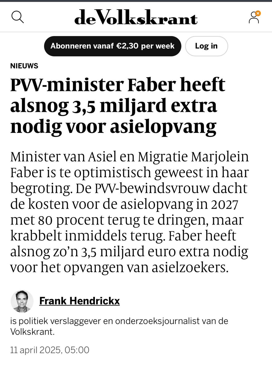 Vandaag in het Marjolein Faber kan niks-journaal. 

Marjolein Faber kan niks.