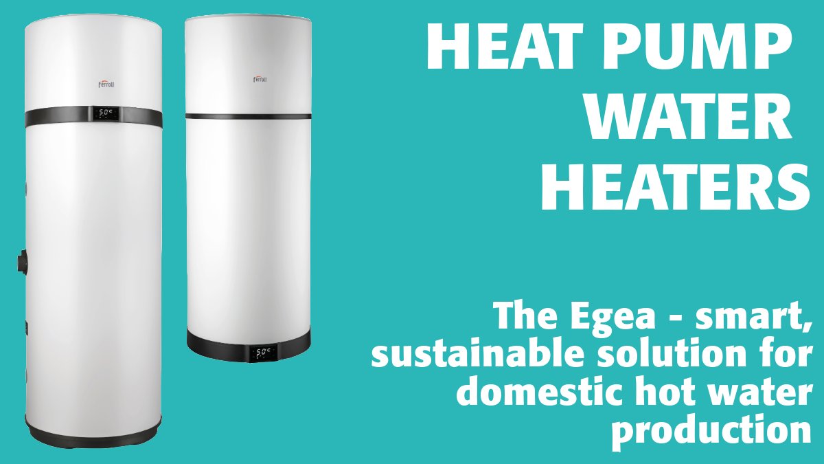 💧 Smart. Efficient. Renewable.
Meet the EGEA – up to 260L of hot water powered by air, electricity &amp; even the sun ☀️
✅ Touch panel + Wi-Fi
✅ Eco, Boost &amp; Fan 
✅ Max 75°C | Cascades to 8 units
📲 Control via Home App
ow.ly/NIYt50VyfGy
#HeatPump #SmartHome #Ferroli #EGEA