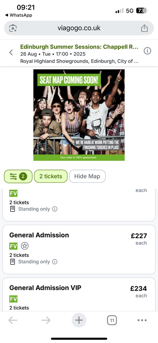 mgwillett's tweet photo. Tried to get tickets for @ChappellRoan at @HighlandCentre in both the presale yesterday and general sale this morning. Joined the waiting room at 8:40 and was 2500 in the queue at 9am. All gone. Already on @viagogo. It’s disgusting! https://t.co/TkRSpta4D7