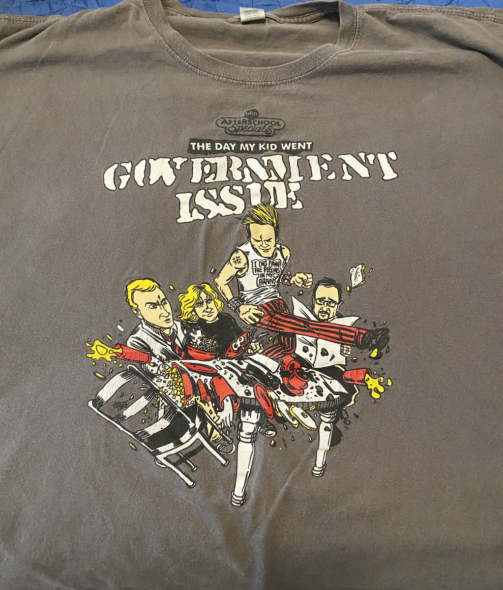 WillyGSkinner's tweet photo. Today’s shirt from The Husband’s collection.  

Glenn had a duplicate of this shirt. 

#GovernmentIssue #Hardcore #Punk #PhotoOfTheDay 🇺🇸 https://t.co/baTWnfE7AD