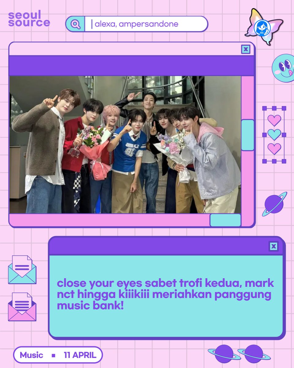 kpopdankdramaid's tweet photo. CLOSE YOUR EYES Raih Trofi Kemenangan Kedua untuk "All My Poetry" di #MusicBank, #LeeSooHyuk Beri Kejutan Selamat! #PROJECT7 #CLOSEYOUREYES #AllMyPoetry #KBS #KiiiKiii #IDOME #NCTMark #MAMAMOOSolar #B
Selengkapnya https://t.co/wOTipFNadr
-K.Gaeul https://t.co/iBwKFar8hw