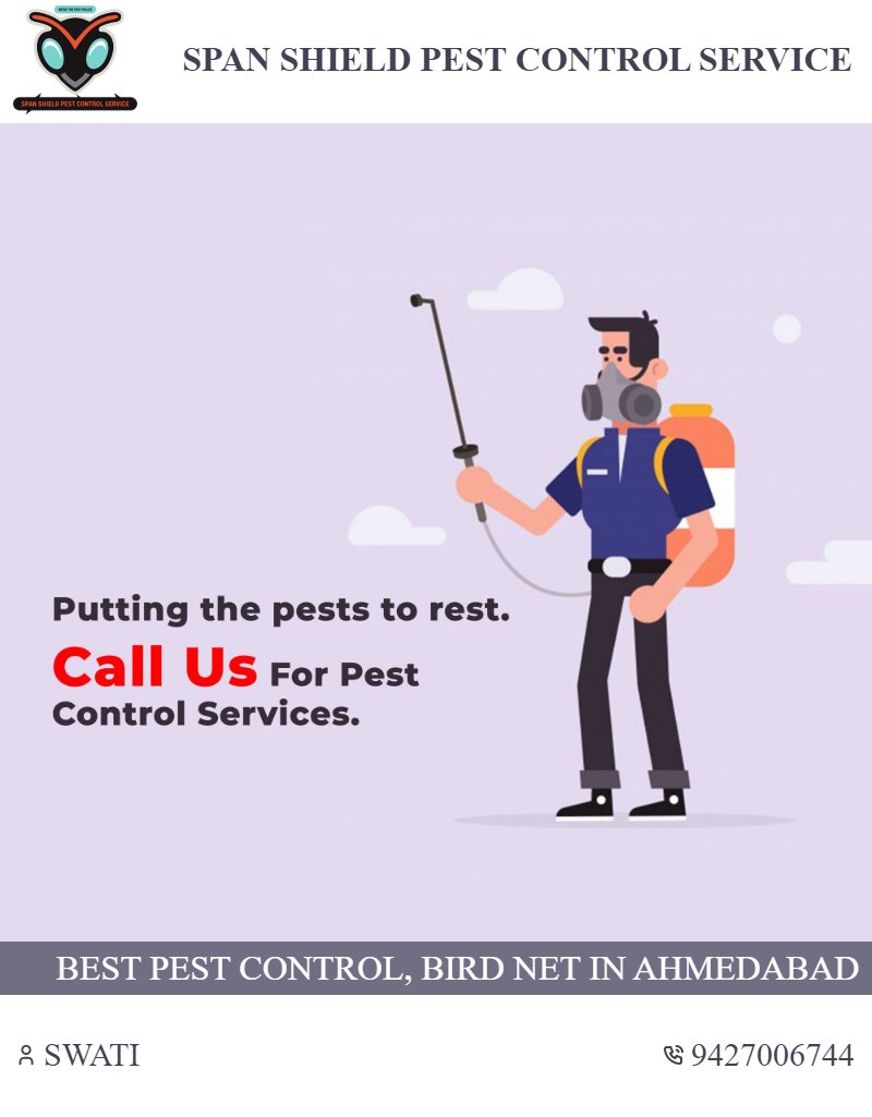 Spanshieldpest's tweet image. Cockroaches in your kitchen are more than just a nuisance – they can carry harmful bacteria! Protect your family and your home with Span Shield's expert pest control services in Ahmedabad. For the best pest control, just call Span Shield! #spanshield pestcontrolahmedabad.net