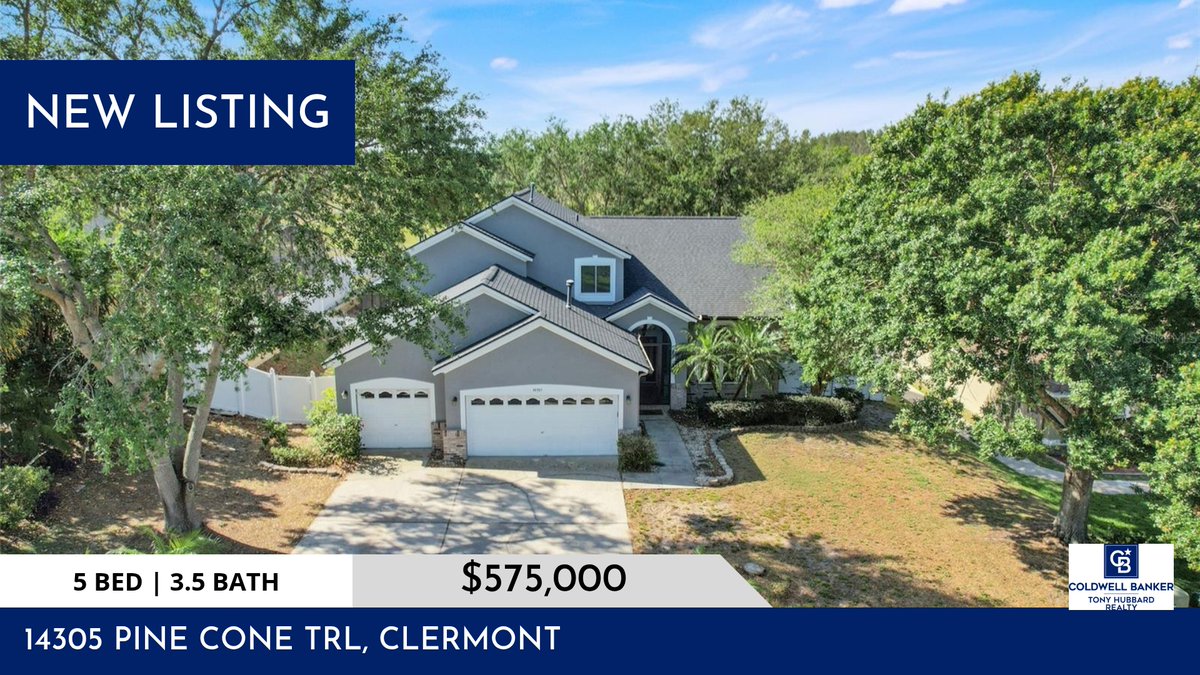 CBTonyhub's tweet photo. 📍 New Listing 📍 Take a look at this fantastic new property that just hit the market located at 14305 Pine Cone Trl in Clermont. Reach out here or at (352) 394-4031 for more information

Coldwell Banker Tony Hubbard Realty
1795 E... https://t.co/zv6JwLGQk6 https://t.co/Fa2lOEbuIh