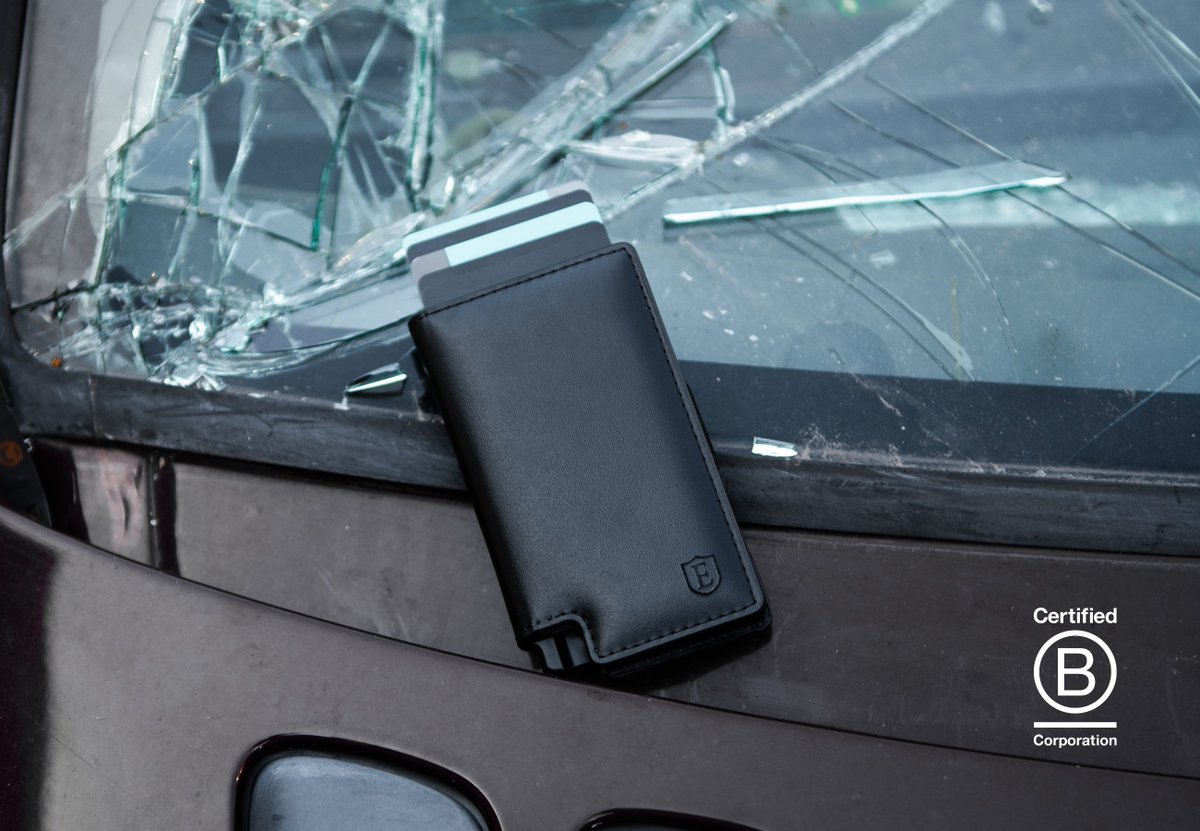 “What an awesome idea to make materials from old cars in junkyards! I love that I can own a product that supports this kind of sustainable entrepreneurship. Also, the sliding cardholder is so satisfying and almost addictive.” - James C. (Vegan Ekster Wallet)