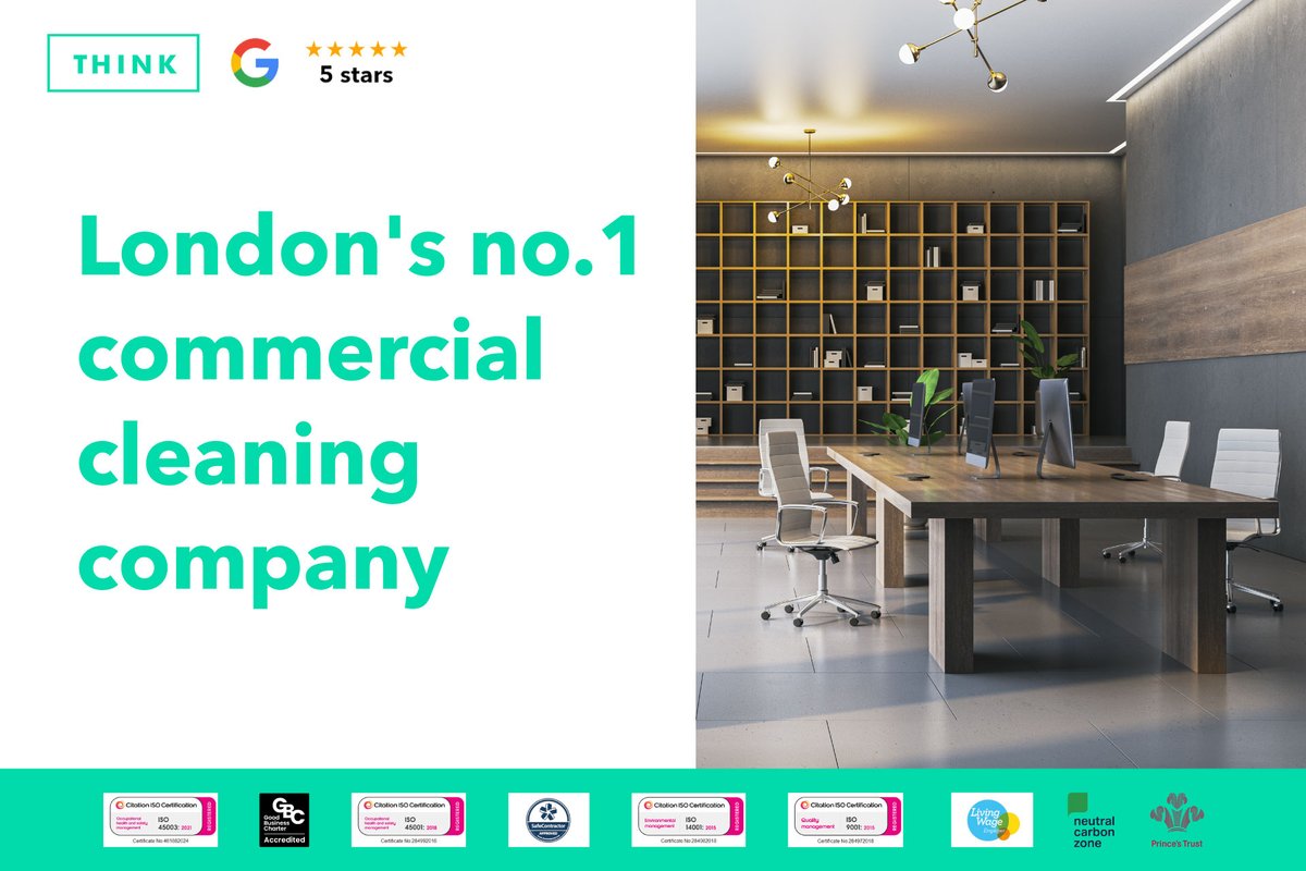 We're London’s most trusted office cleaning team!

 ✅ Free deep cleans
 ✅ ISO-certified
 ✅ 5-star rated

Contact us today to find out more: ow.ly/vnHa50Vus3m

We do what we say we’re going to do.

#officecleaning #facilitiesmanagement