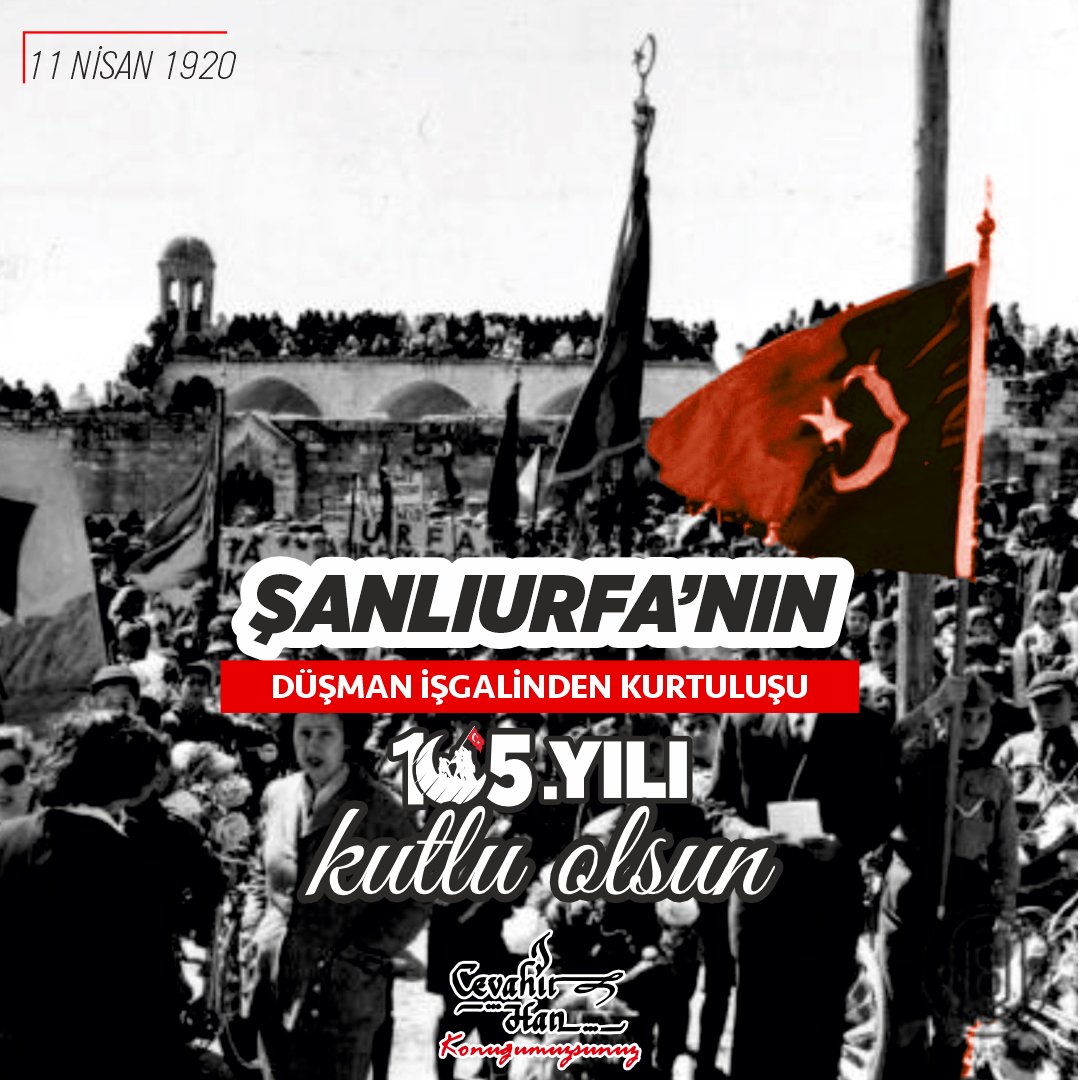 CevahirHan's tweet photo. Kahramanlıkla yazılan tarihin 105. yılındayız.
Şanlıurfa’nın kurtuluşu kutlu olsun!

#11nisanurfanınkurtulusu 

@cerenodabasii https://t.co/FZT8Q79o4I