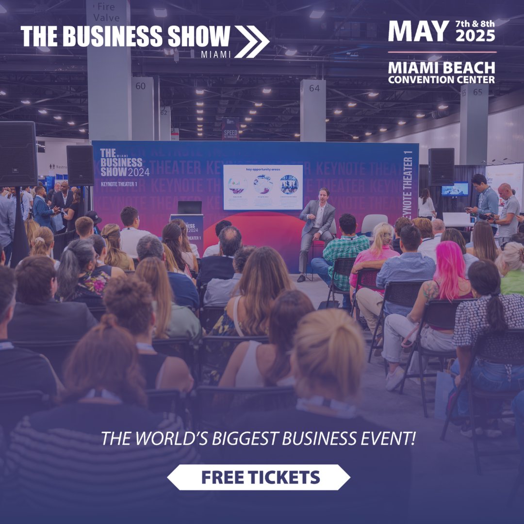 The Business Show Miami is back!

Get your FREE tickets now and unlock new opportunities at the Miami Beach Convention Center on May 7th &amp; 8th! 

Free ticket registration: thebusinessshowus.com/?utm_source=PA…