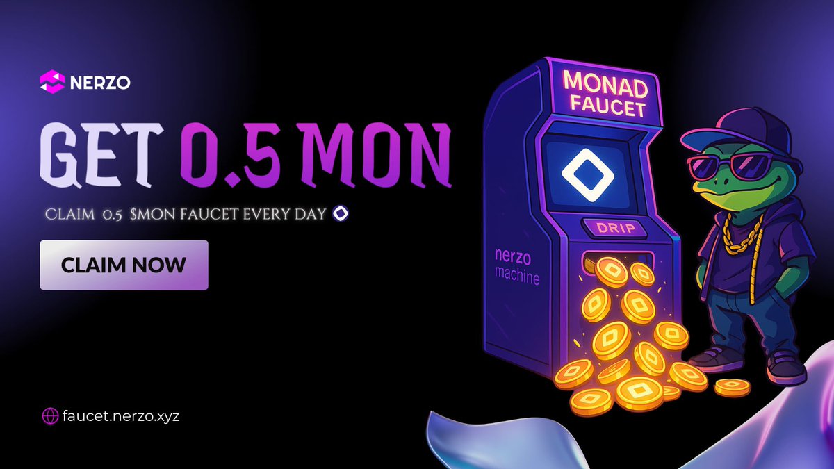 _nerzo_'s tweet image. Pay 3.5$ Get 0.5 MON Everyday
Claim: faucet.nerzo.xyz/monad
Retweet & Comment : #Nerzo_monad_faucet