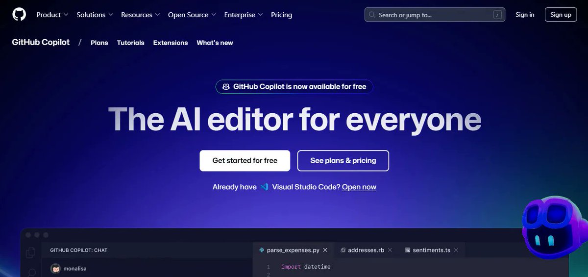 bestfreeaitools's tweet image. GitHub Copilot AI Review 2025 - Pricing, Alternatives, Tutorial

Seeking clarity about GitHub Copilot? Our comprehensive GitHub Copilot review delivers straightforward answers. We cove...

bestfreeaitools.io/ai-tools/githu…

#CodeAssistant #LowCode/NoCode