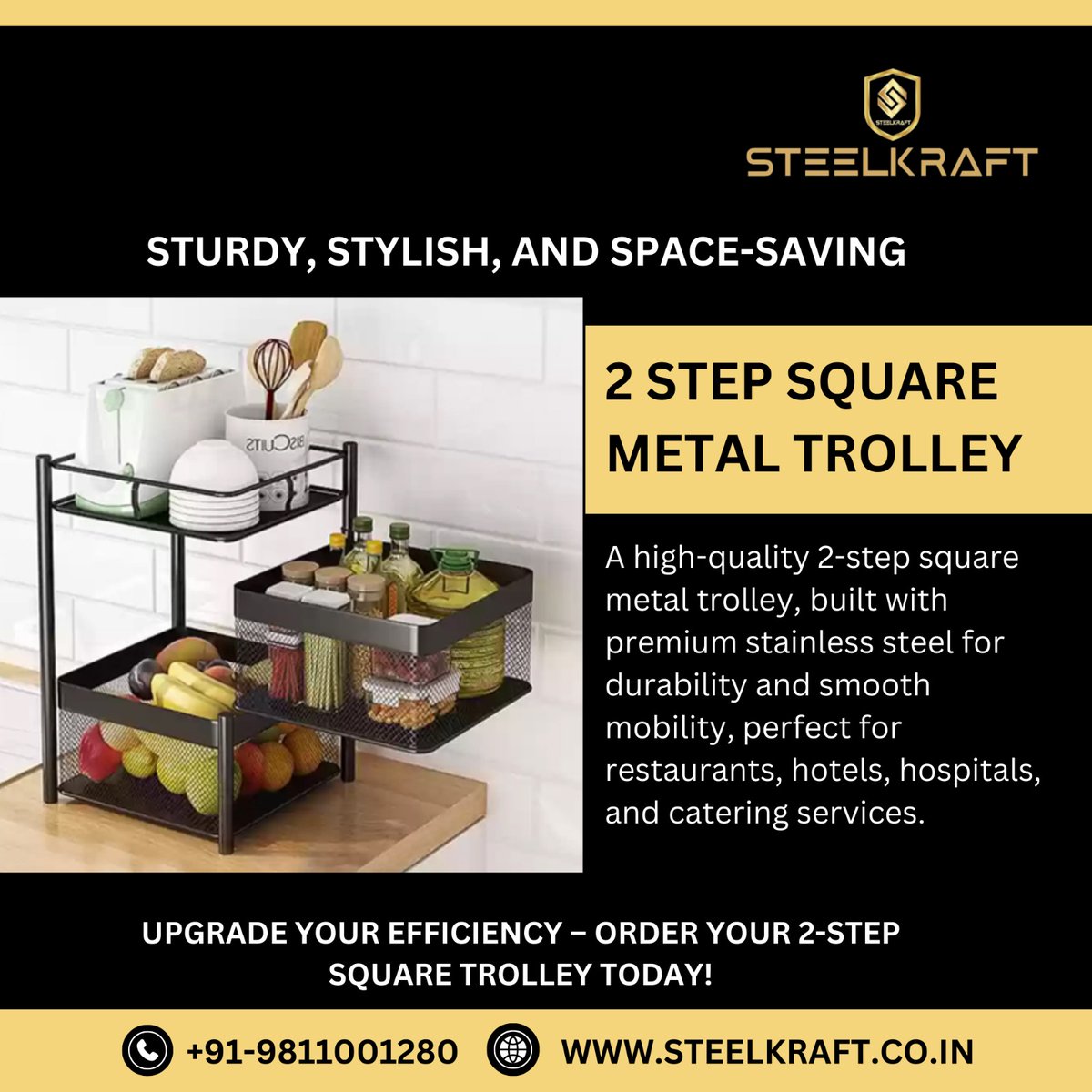 aceenterprises0's tweet photo. Smart. Sleek. Space-Saving.
.
🔧 Premium Stainless Steel
🏨 Ideal for Hotels, Restaurants &amp; Homes
🛒 Order Now: https://t.co/ozjzJBx4e2
📞 +91-9811001280

#Steelkraft #KitchenTrolley #SmartStorage #HospitalityEssentials #RestaurantSupplies #OrganizeWithStyle #SpaceSaver https://t.co/e33JVrwEuB