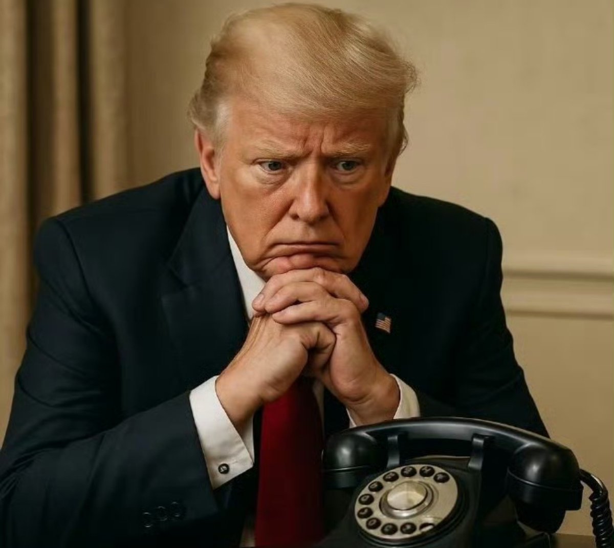 BesiterEuro's tweet photo. Trump is anxiously waiting for China's call https://t.co/jx0BEZm10V