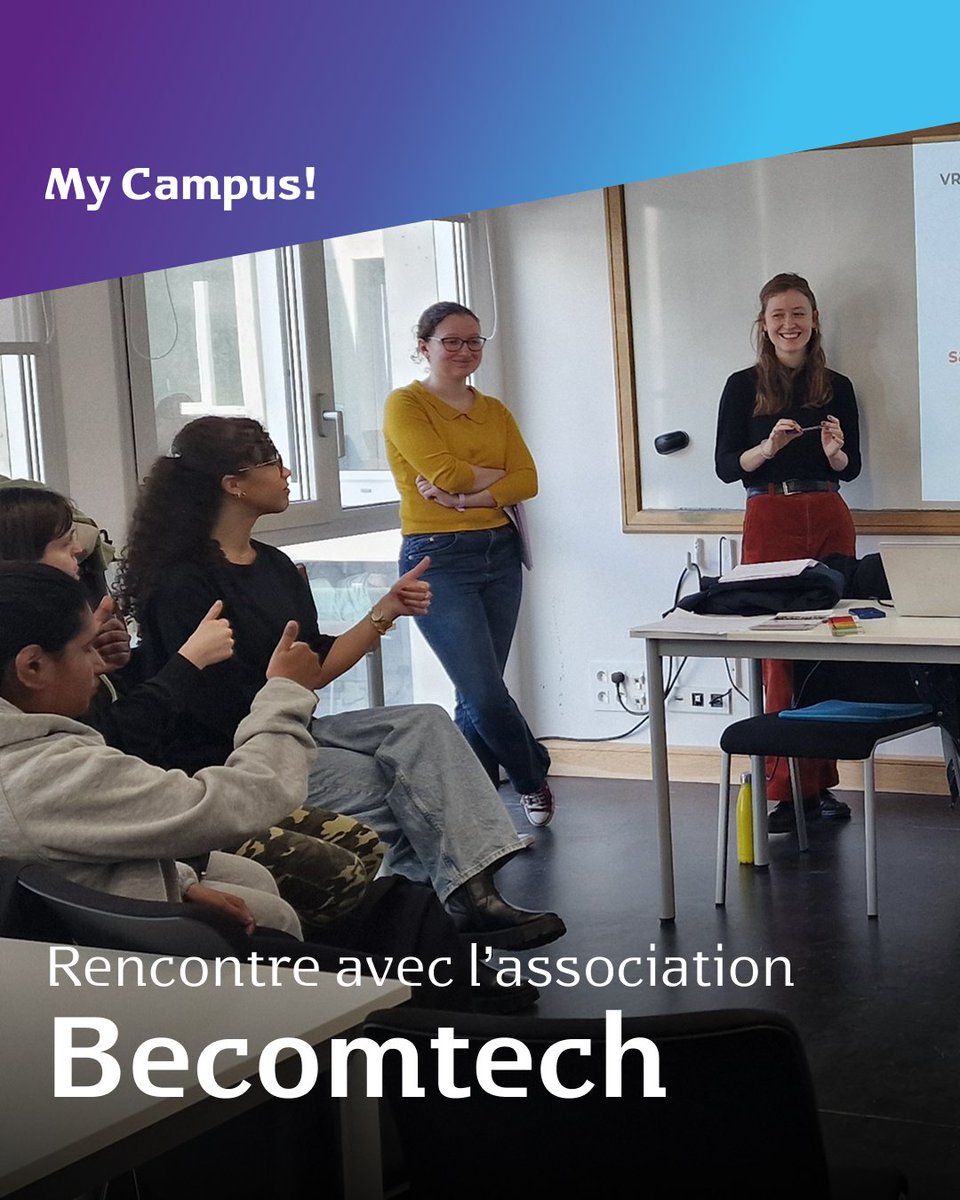 esiee_it's tweet image. Le 27 mars dernier, Clervie et Lydie de l&apos;association Becomtech sont venues à la rencontre des étudiantes de la prépa intégrée du programme ingénieur et du Bachelor pour un temps d’échange authentique entre filles.

Merci pour ce bel échange 💜

#Becomtech #DemoisellesDeLaTech