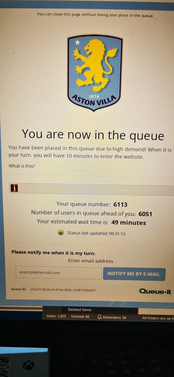 ModMo71's tweet image. Now in another queue FFS #AVFC