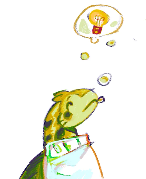 Thoughts will float up like bubbles